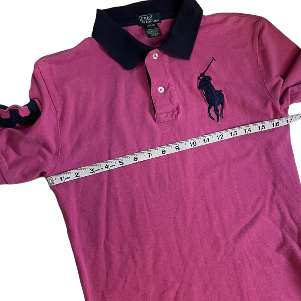 Polo Ralph Lauren big Pony Polo Shirt pinkish purple size 14-16 boy - Picture 4 of 11